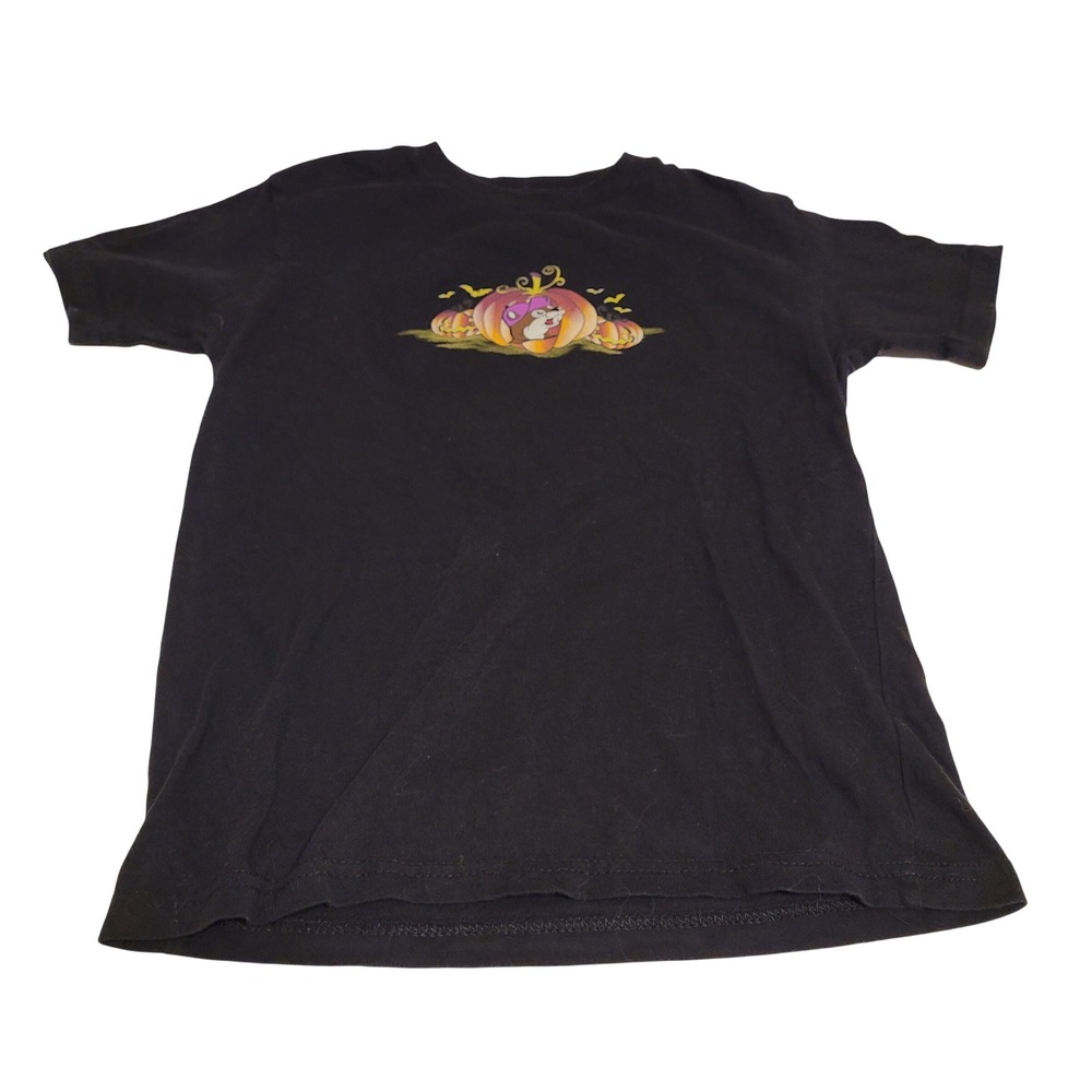 Buc-ee's Halloween Graphic Tee Kids S Black Haunt It Pumpkin Shirt Spooky Fall